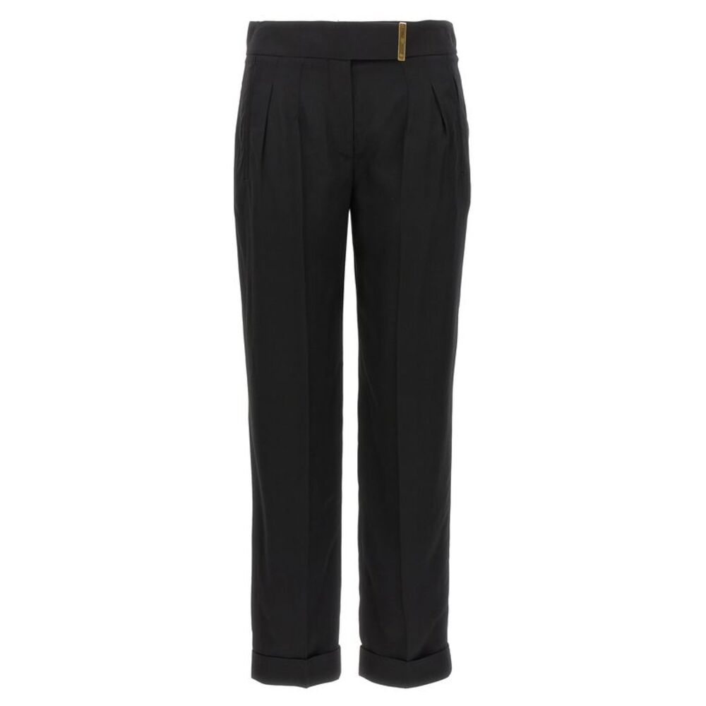 Tom Ford Black Viscose Dress Women's Pants